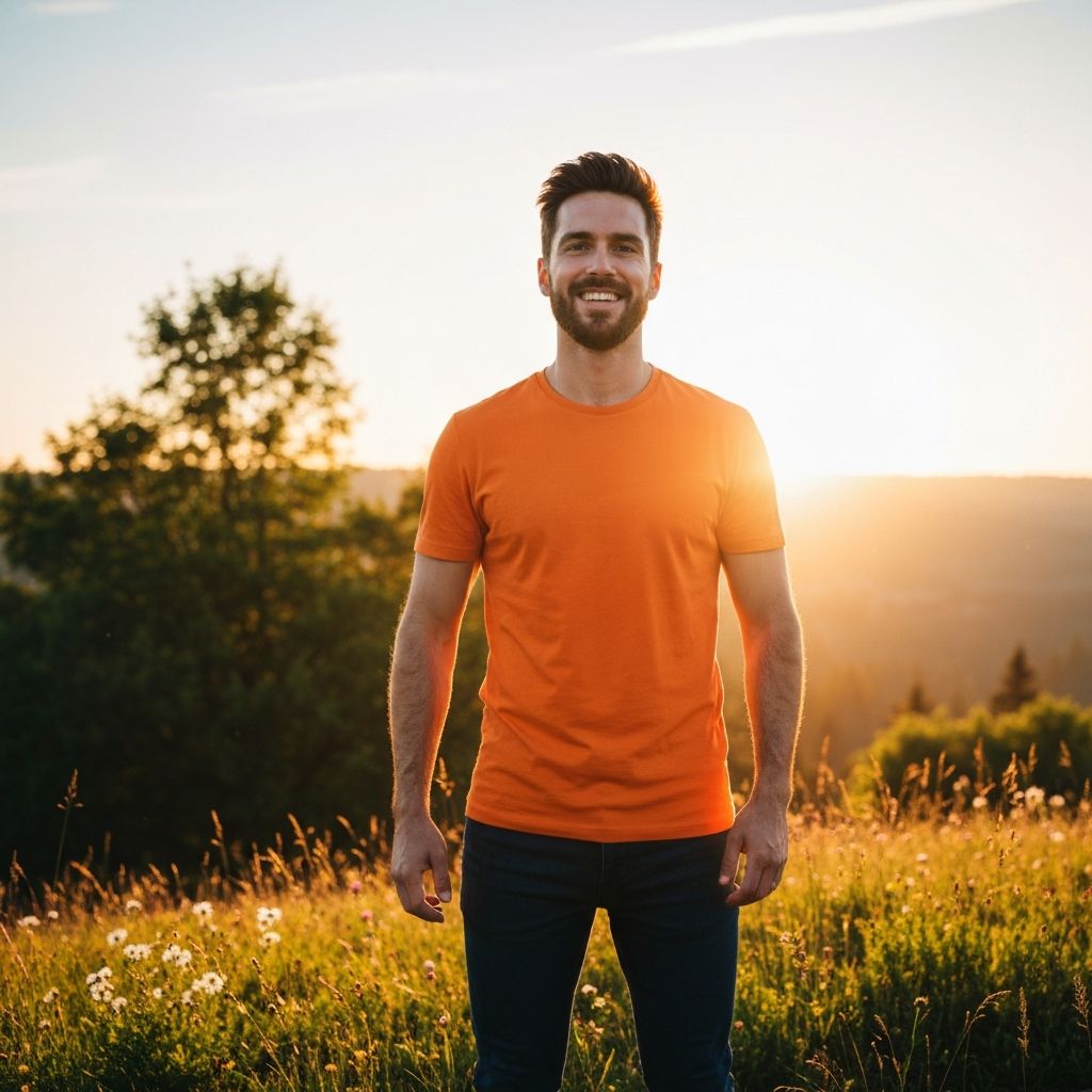 Active person with natural energy